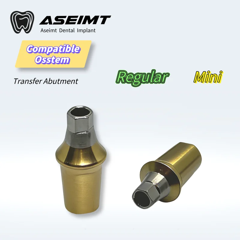 

For Osstem Dental Transfer Abutment with Dual Hex Connection OEM ODM Grade 5 Titanium Abutment Prosthesis Factory Direct Sales