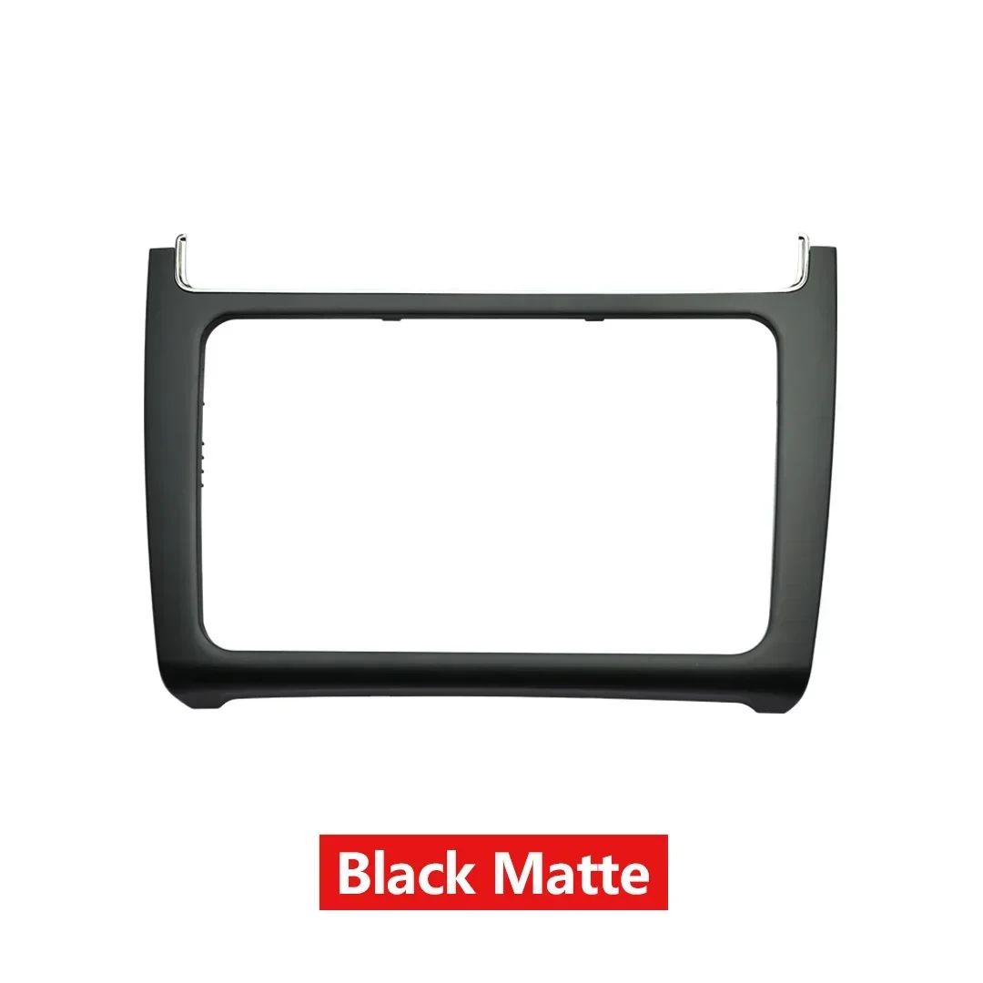 For VW POLO 2014 2015 2016 2017 2 DIN Car Radio Install Dash Panel Refitting Frame Kit Audio Fascia Trim Bezel Faceplate view 4