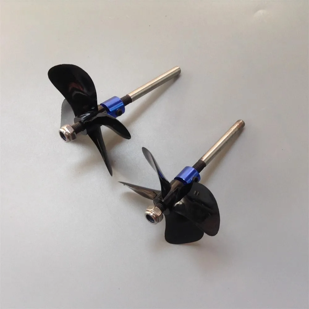 Four-blade Propeller Water pipe Trawl boat  5 mm Motor extension shaft 2pairs