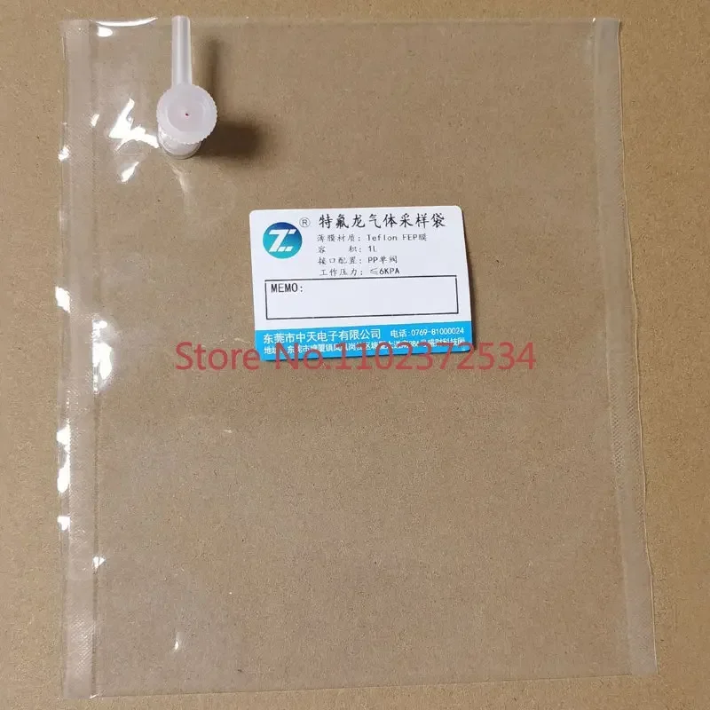 Gas sampling bag FEP sampling bag Special gas bag for non methane hydrocarbon (PTFE valve)