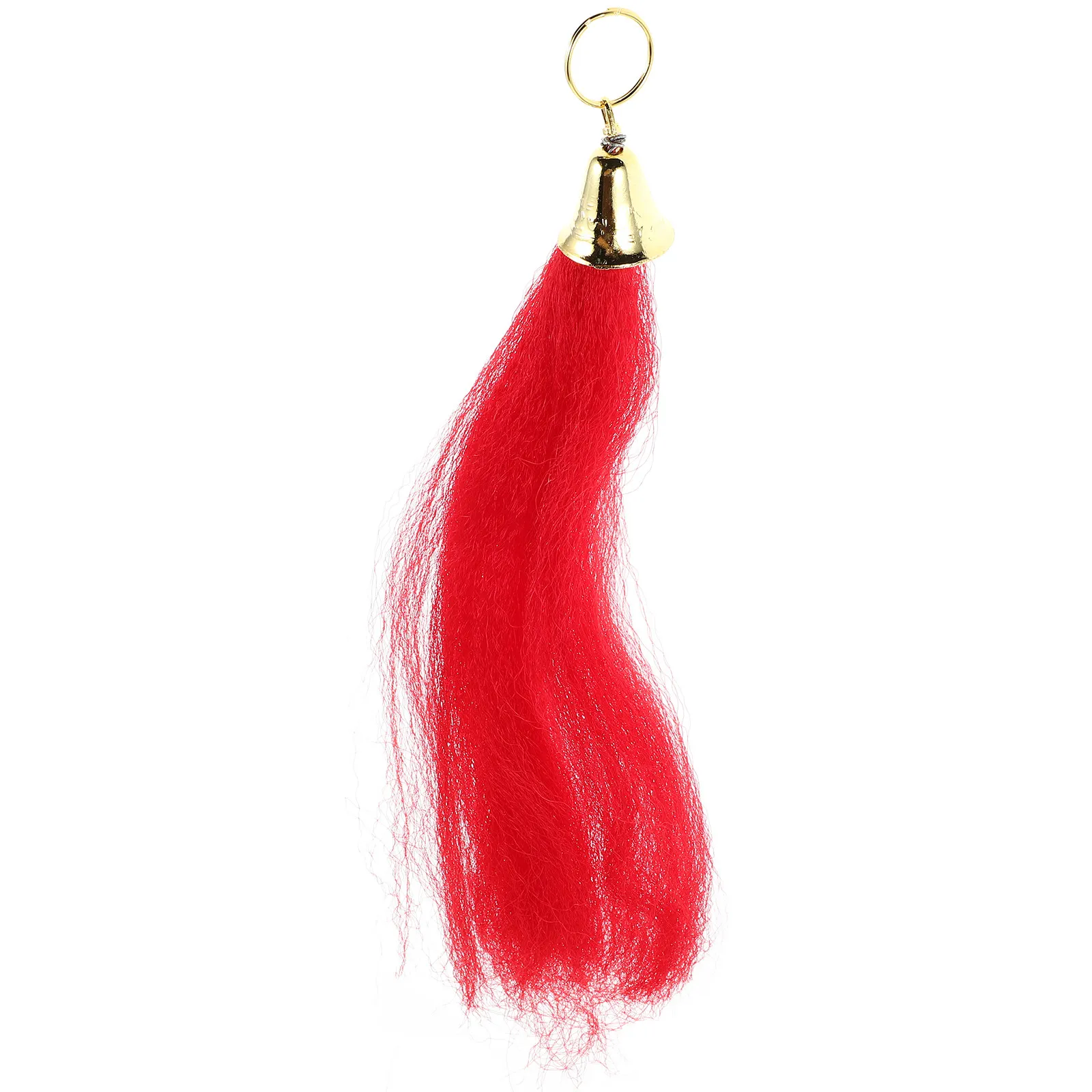 Bright Red Stainless Steel Tai Sword Tassel for Kung Fu Martial Arts Training Exercise Performance Enhancement Portable