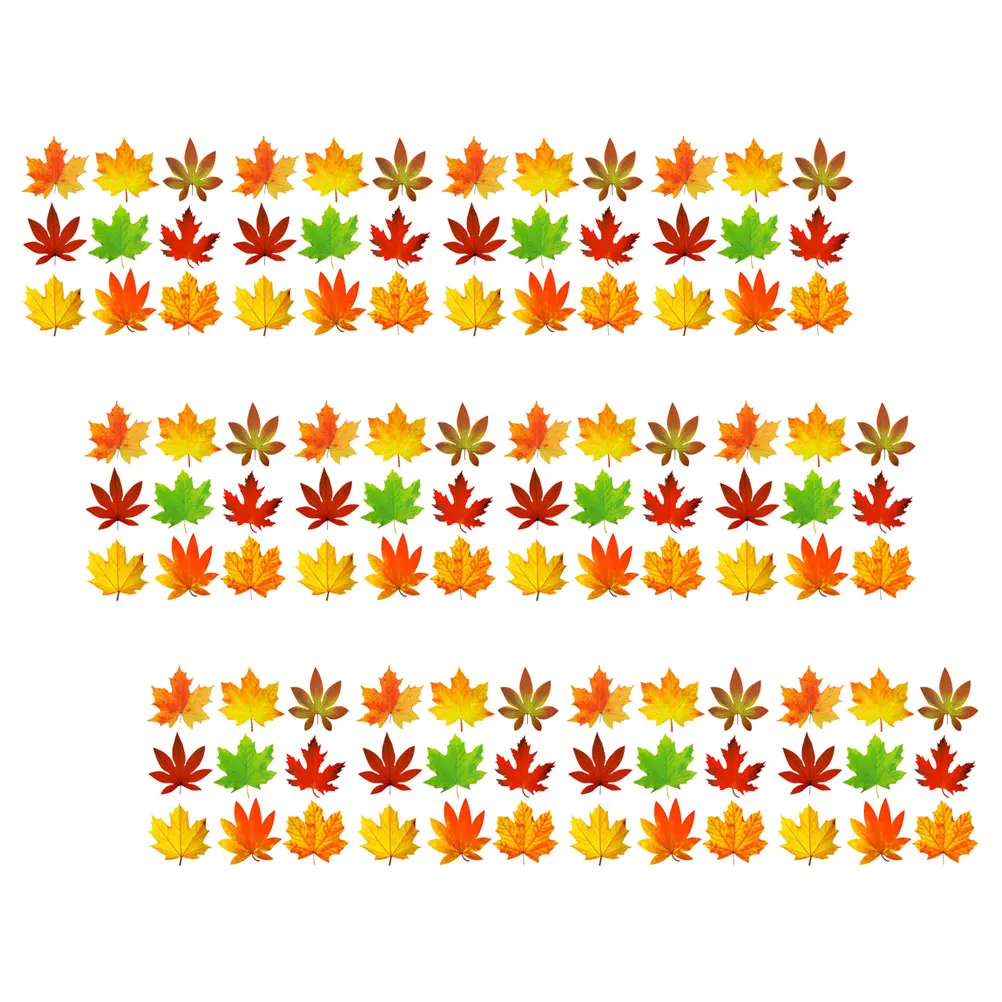 

135pcs Leaf Paper Cutouts Vibrant Colors Thanksgiving Classroom Wall Decorations Fall Leaf Thanksgiving Cutouts Jam