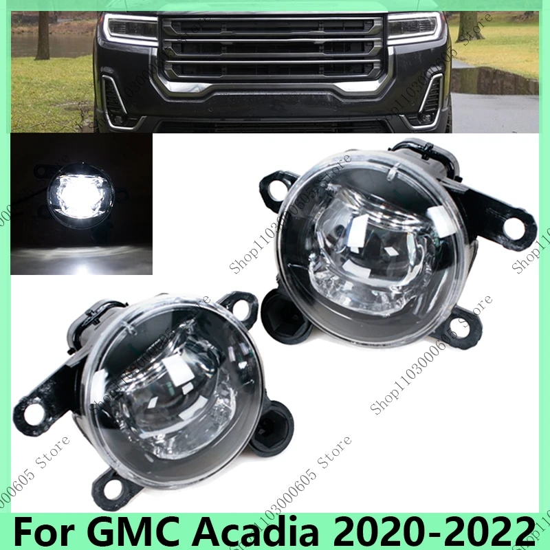 

For GMC Acadia 2020 2021 2022 Fog Light LED Car Accessories Front Bumper Fog Lights Assembly 84436235 84436234