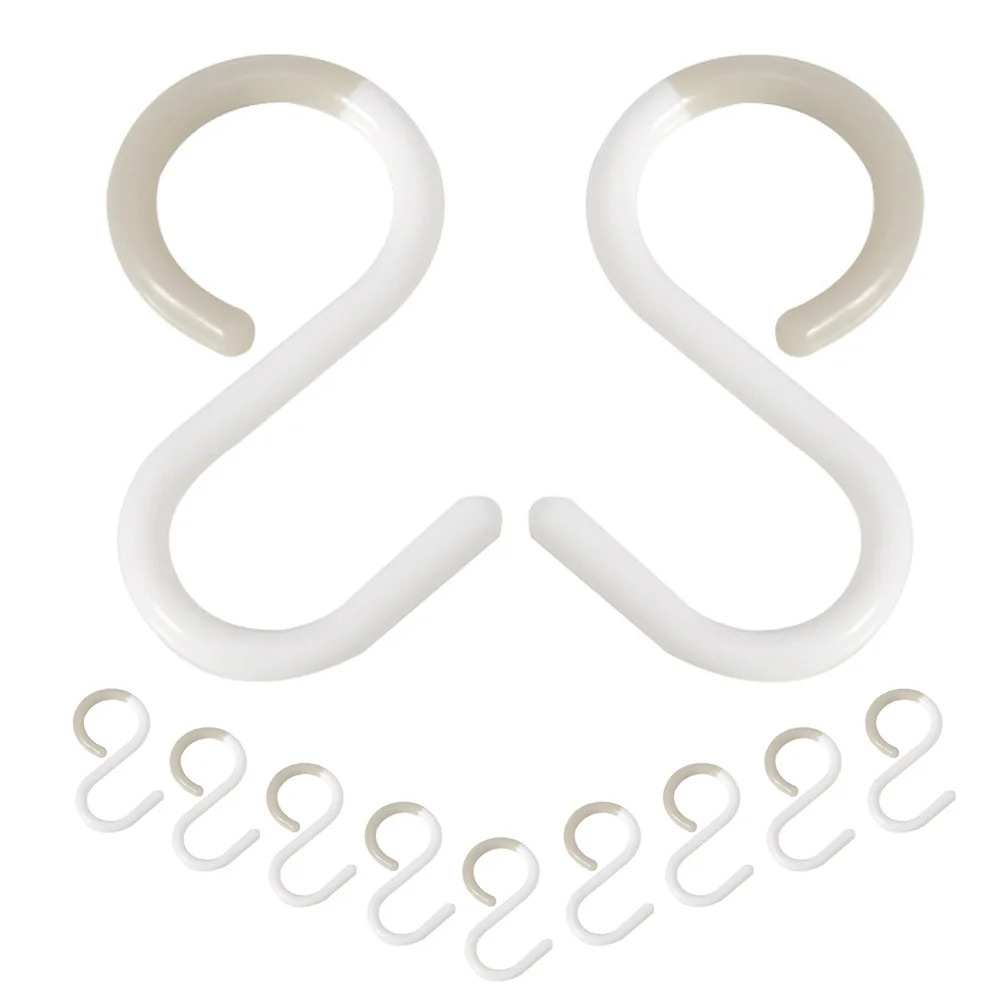 

12pcs For S Hanger Hook For Hats Home Bathroom Kitchen Closet Organizer S-Shaped Hanging Hooks Household Hooks