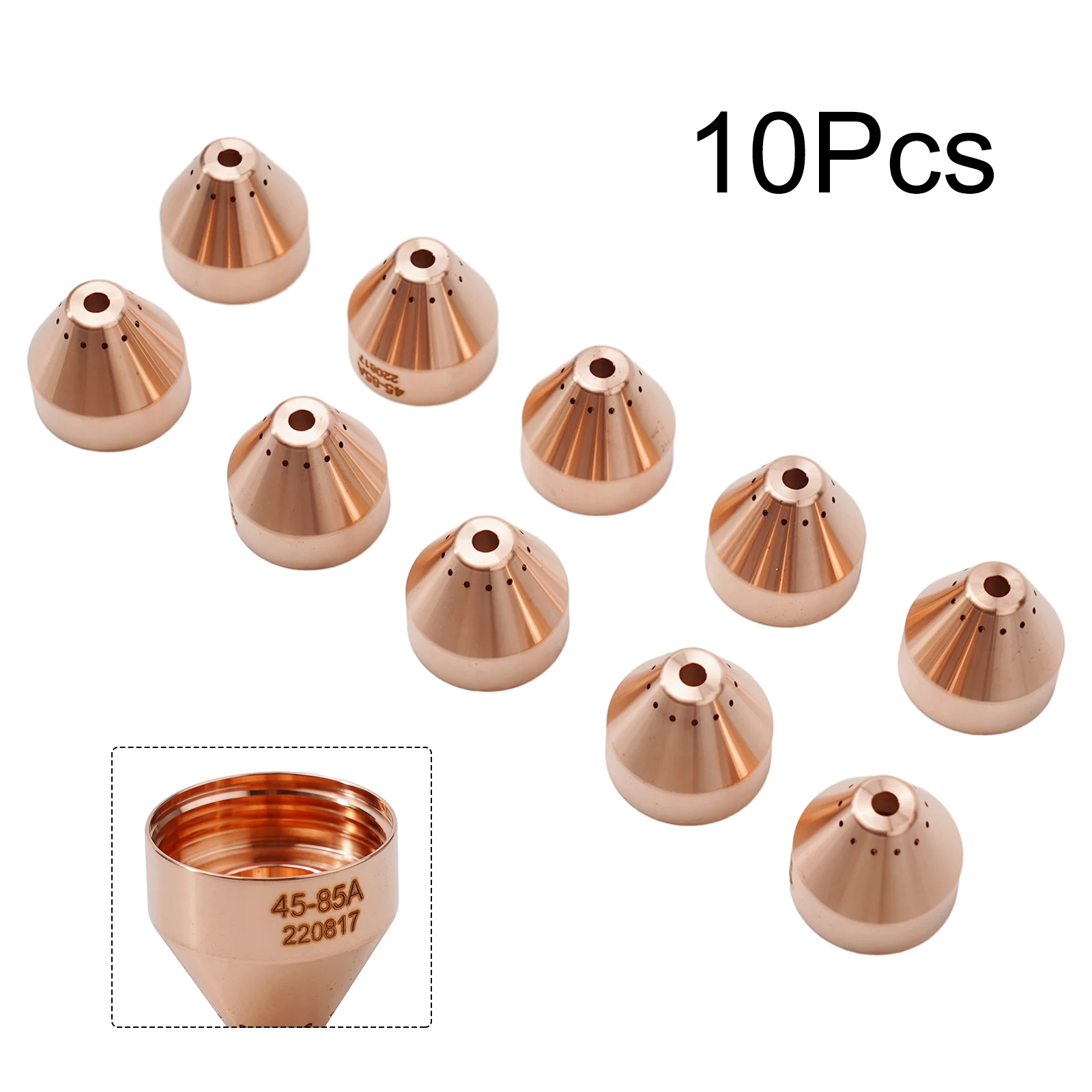 

10Pcs 220817 Plasma Cutter Shield For PMX 45XP/65/85/105 Brass High-quality Welding Nozzles Plasma Cutting Consumable Accessorie