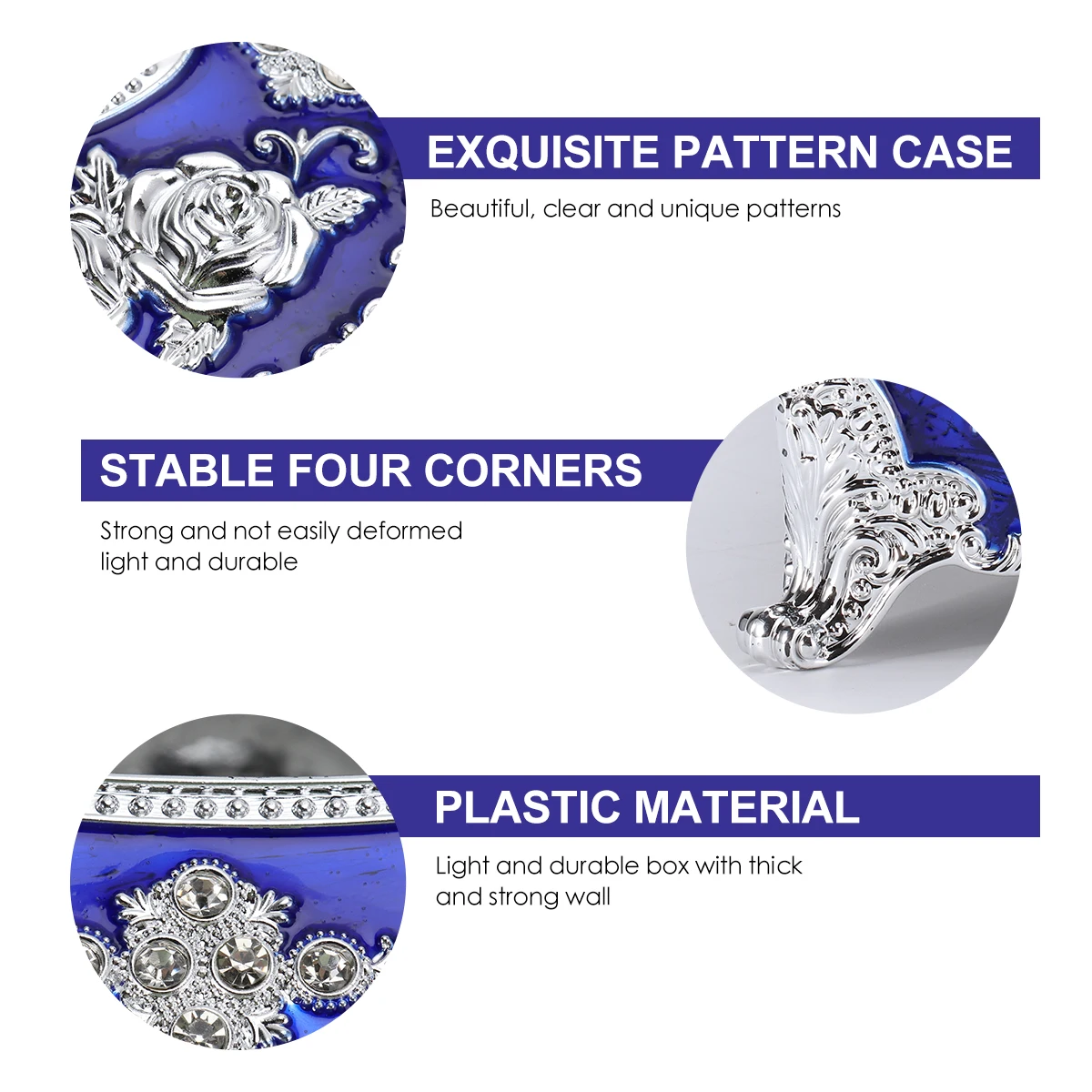 

Plastic Tissue Box Napkin Holder for Bathroom Hotel Office Car Large Opening Removable Smooth Grade Fashion European Style Home