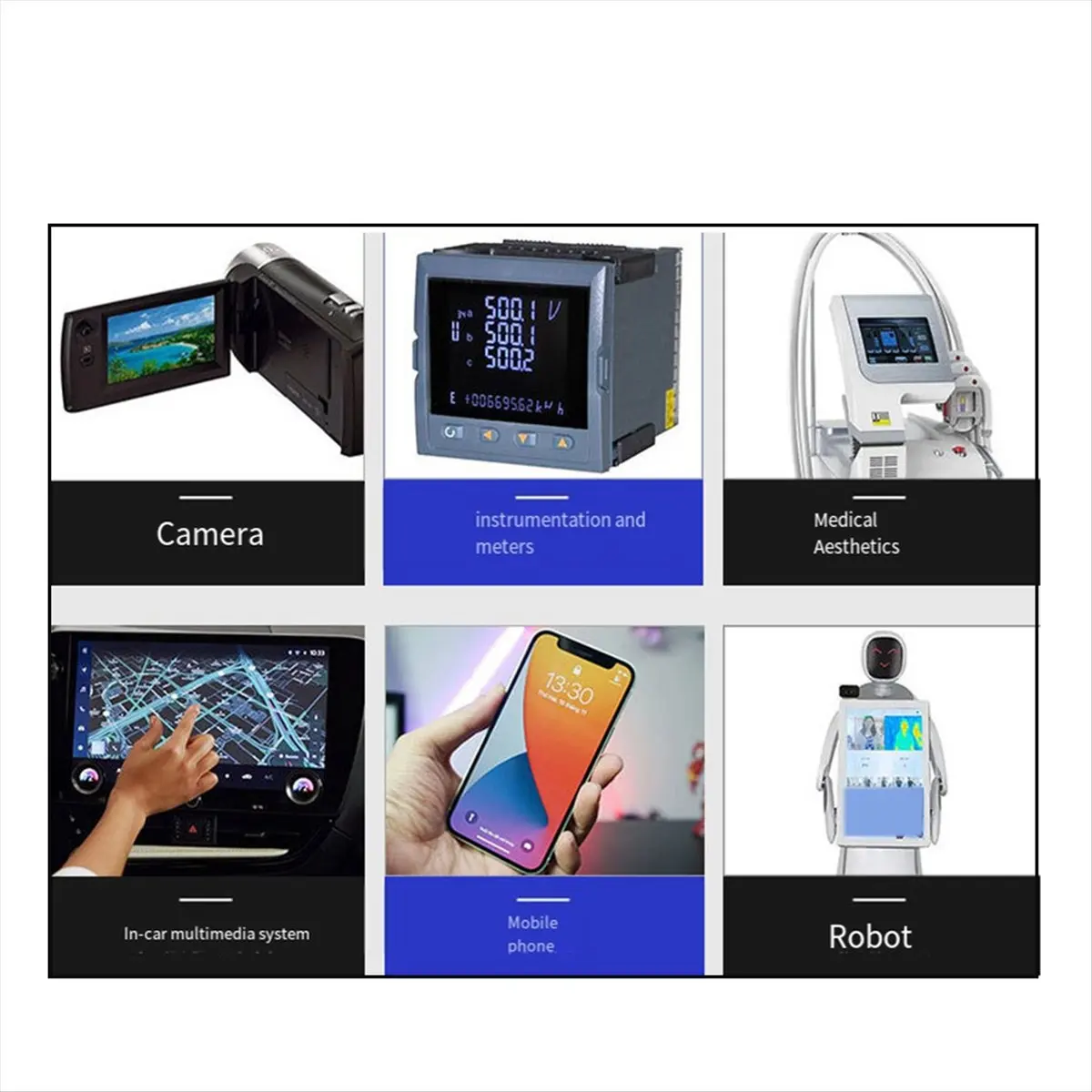 6.9 Inch MIPI Interface 480x1280 High Brightness LCD Display Capacitive Touch TFT LCD Screen Assembly