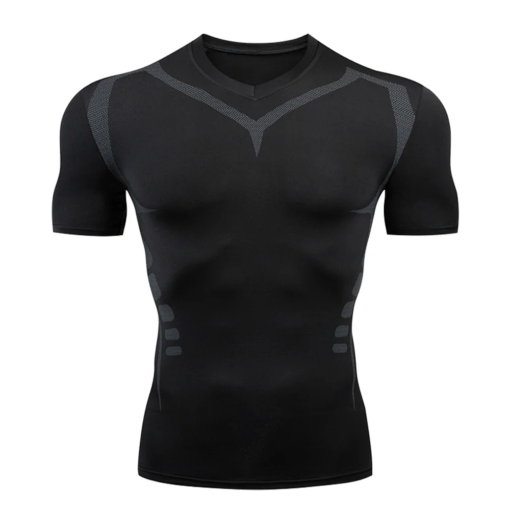 Men T Shirt Running Shirts Men Compression T-shirts Sportswear Gym Rash Guard Boxing Training Jiu Jitsu Bjj Sports Tops