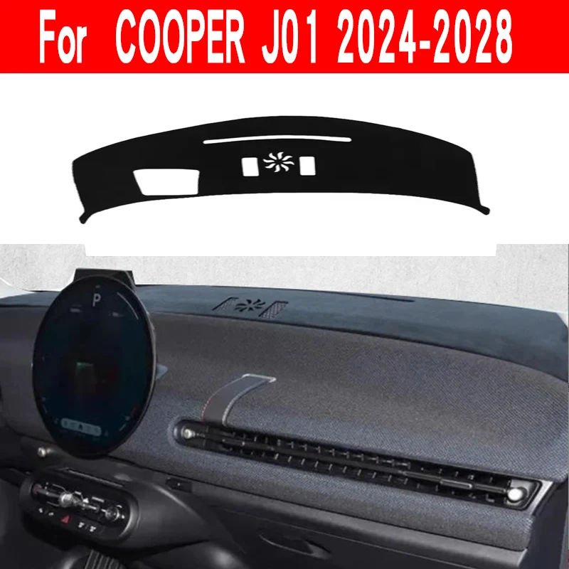 MAT For MINI COOPER J01 2024-2028 Dashboard Cover Board Mat Carpet Pad Sun Shade Dashmat