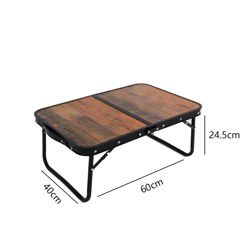 Portable Outdoor Folding Table Road Trip Vintage Table can Accommodate Camping Heavy Load Picnic Camping Fishing Table