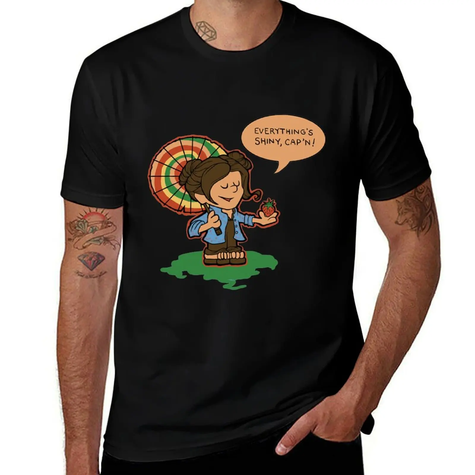 Firefly Everything's Shiny T-Shirt Retro Style Print Casual Top T-Shirt