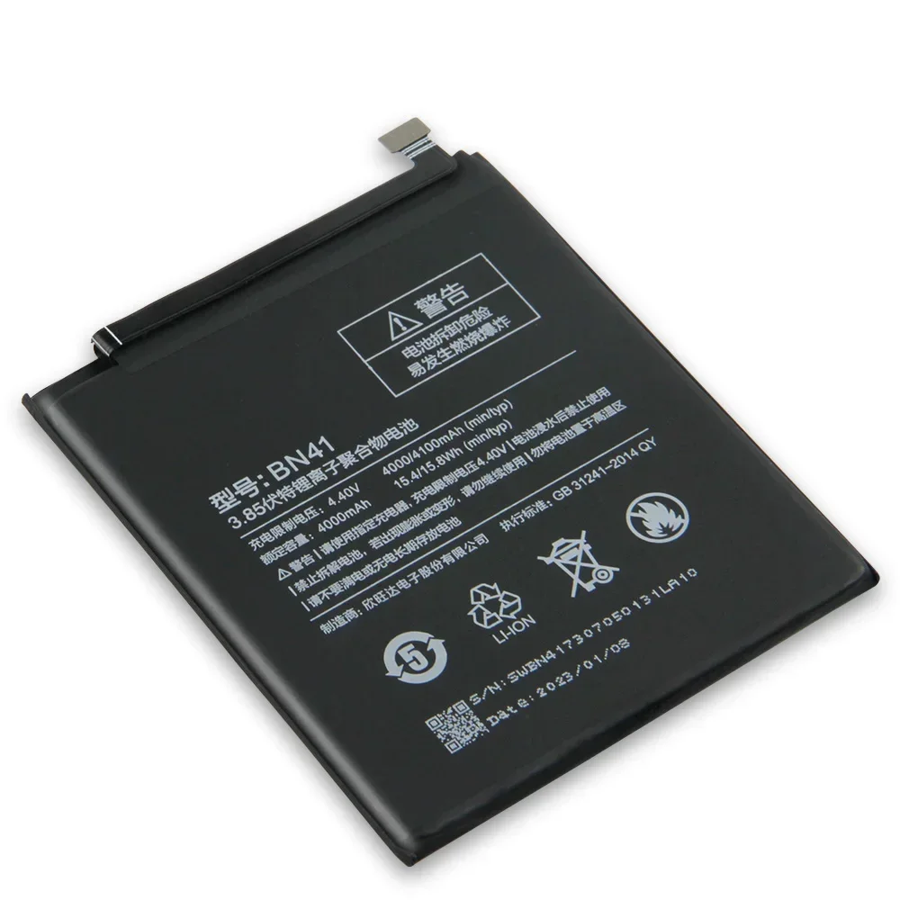 Production in 2024 Phone Battery BN41 For Xiaomi Redmi Note 4 Hongmi Note4 Redrice Note 4X High-end Redmi Note 4 Pro 4100mAh