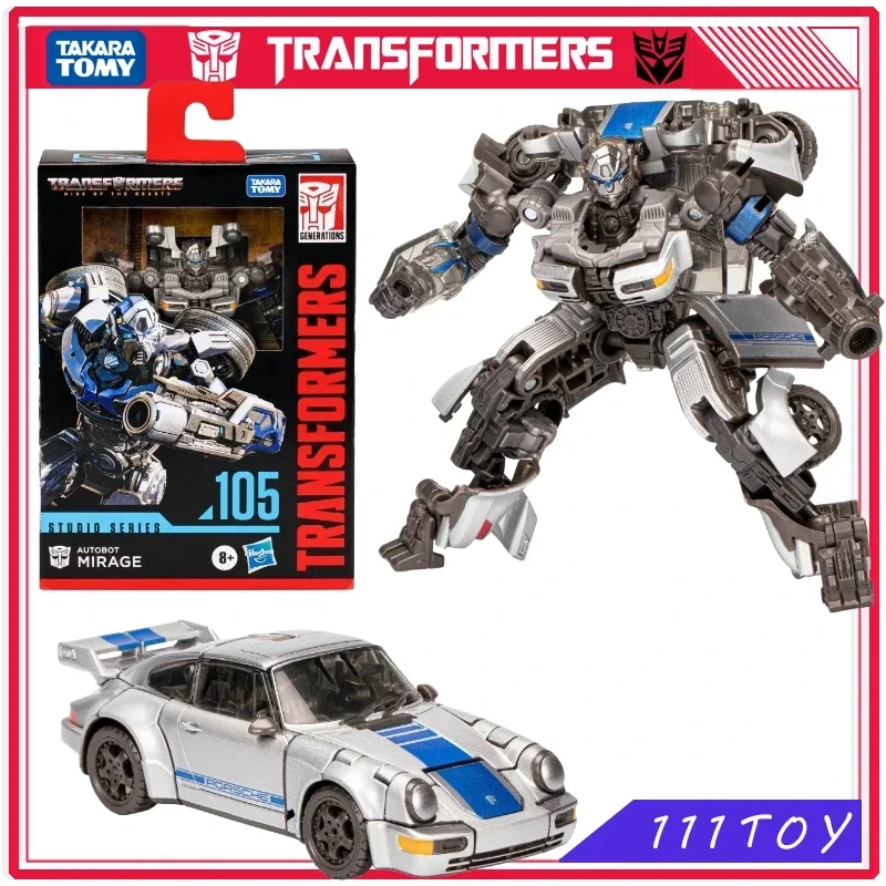 In Stock Takara Tomy Transformers Studio Series SS105 Deluxe Class Mirage Anime Figures Robot Toys Action Figure Gifts Hobbies