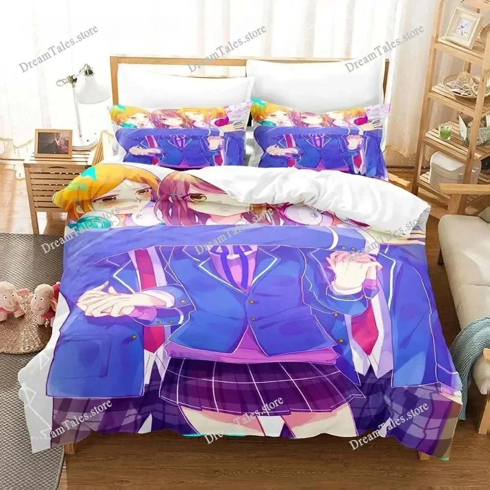 Ensemble Stars Bedding Set Single Twin Full Queen King Size Bed Set Adult Boys Bedroom Duvet Cover Sets Anime Home Textileextile