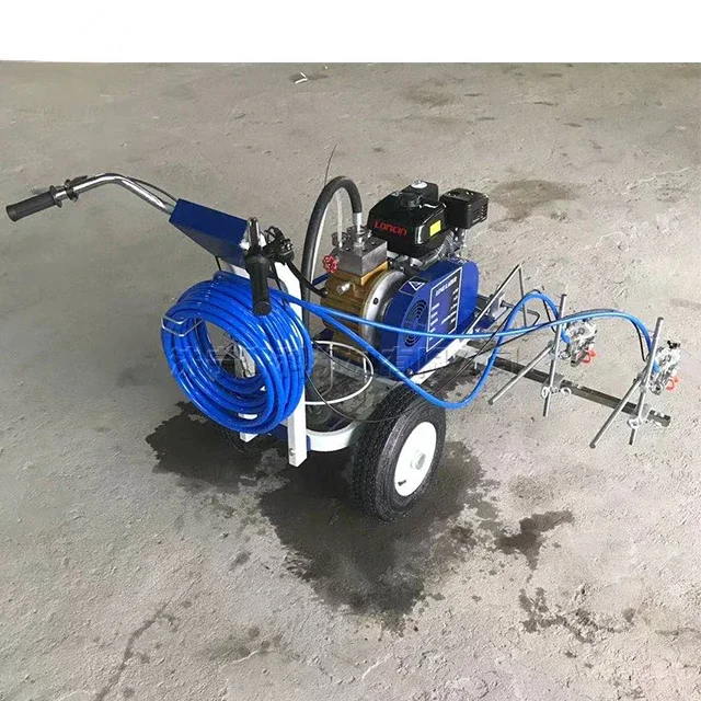 High quality Automatic Airless Line Striper cold liquid spray painting road marking machine for price