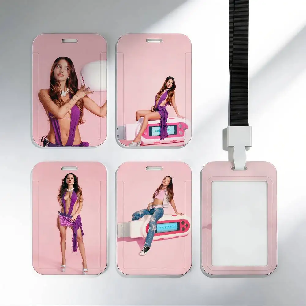 

Emilia Mernes mp3 Singer Card Cover Neck Strap Pass Employee's Work Lanyard Working Permiit Case