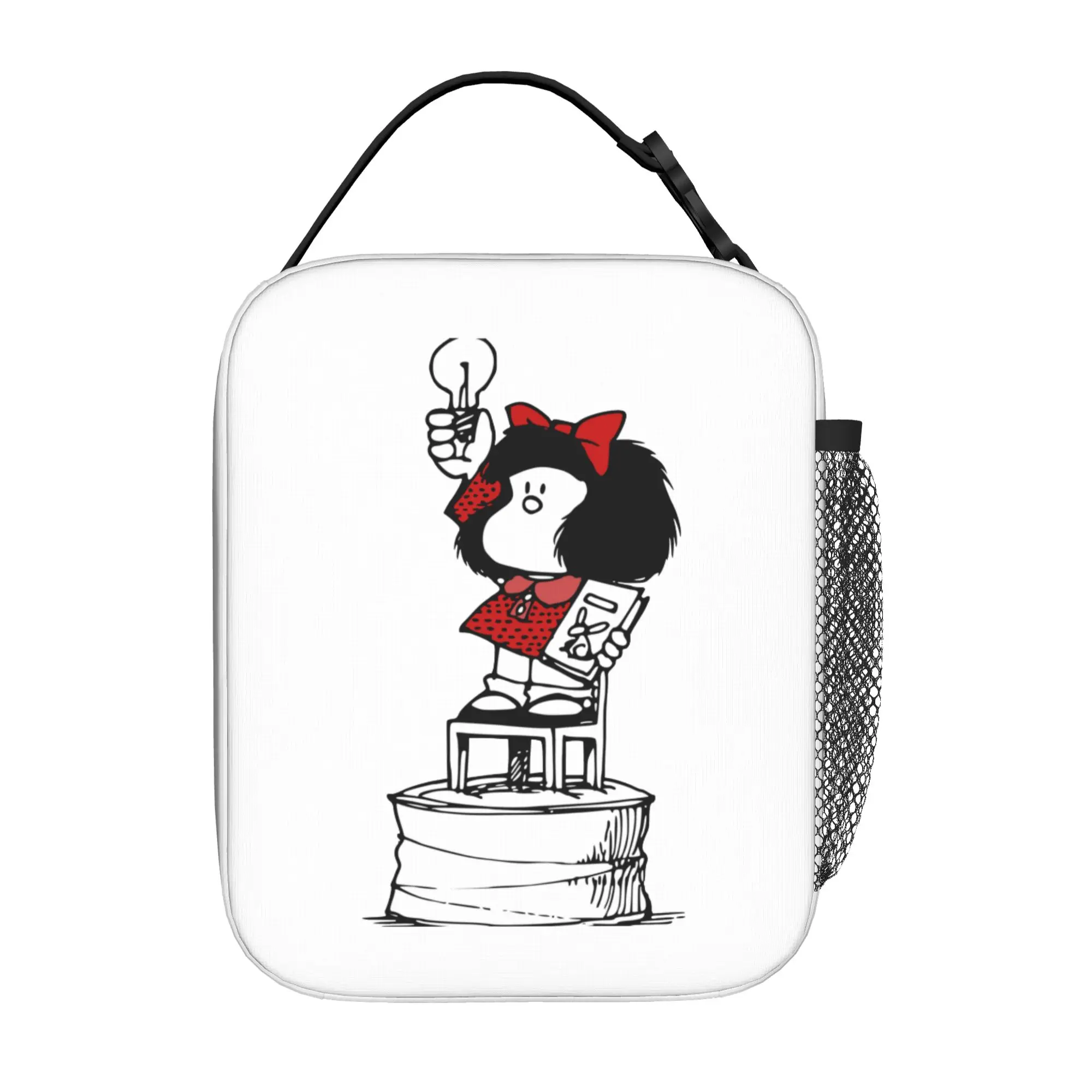 Cartoon M-Mafaldas Thermal Insulated Lunch Bag for Travel  Portable Bento Box Thermal Cooler Lunch Box