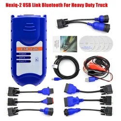 Newest For NEXIQ USB LINK 125032 Diesel Truck Interface OBD2 Diagnostic Tool Heavy Duty Vehicle Scanner Full Chip