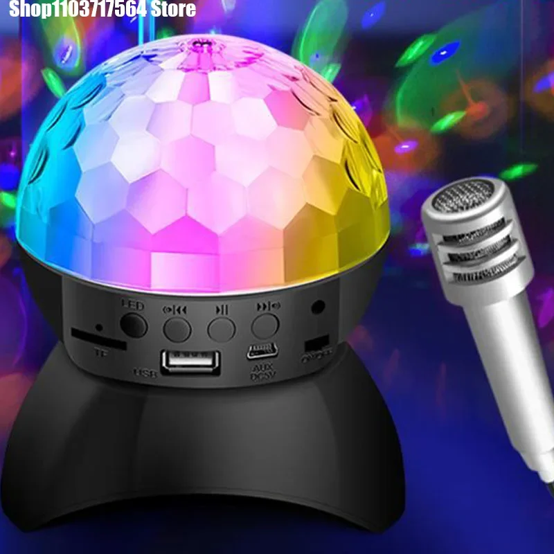 LED Stage Disco Light Rotating DJ Ball Strobe Remote Sound Control Magic Dance Car RGB Christmas Gift Party Club Laser Show Lamp