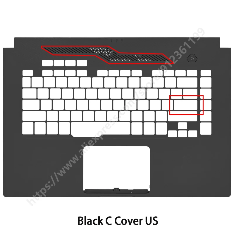 ASUS ROG G15 15 GU502 GA502 LCD 뒷면 커버 전면 베젤 팔름스테이 하단 하단 케이스 교체 프레임의 새로운 기능