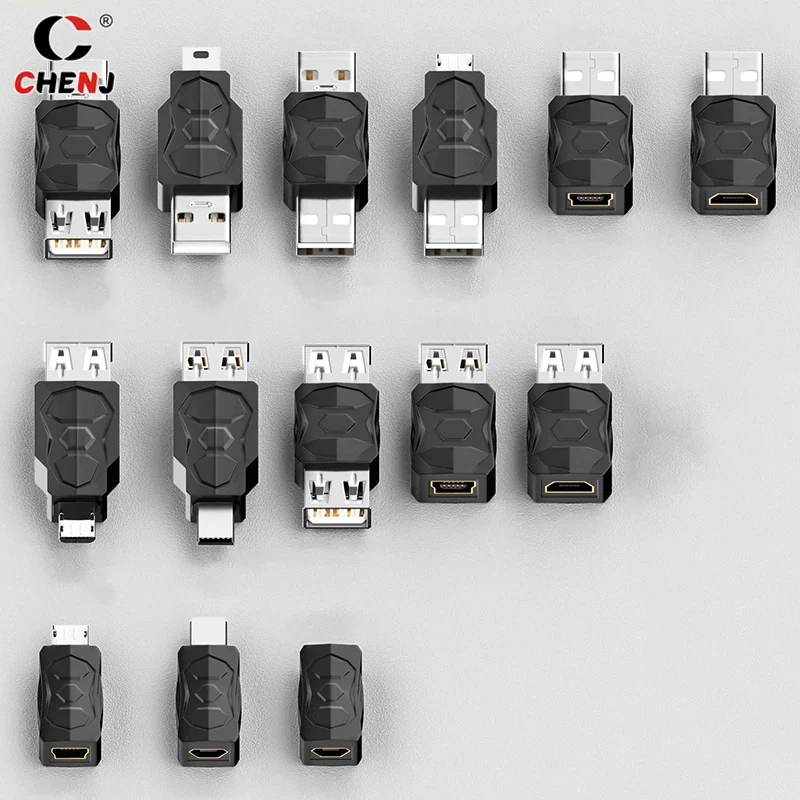 1pcs Usb To Micro USB Mini USB Adapter Converter Usb Converter 480Mbpsfor Phone Tablet Camera Charging Adaptor