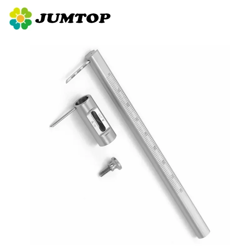 Professionelle Laborimplantate Messmessschieber Rutsche Messlehre Regel Messlehre Regel Doppelskala Runde Zahnheilkunde Werkzeug