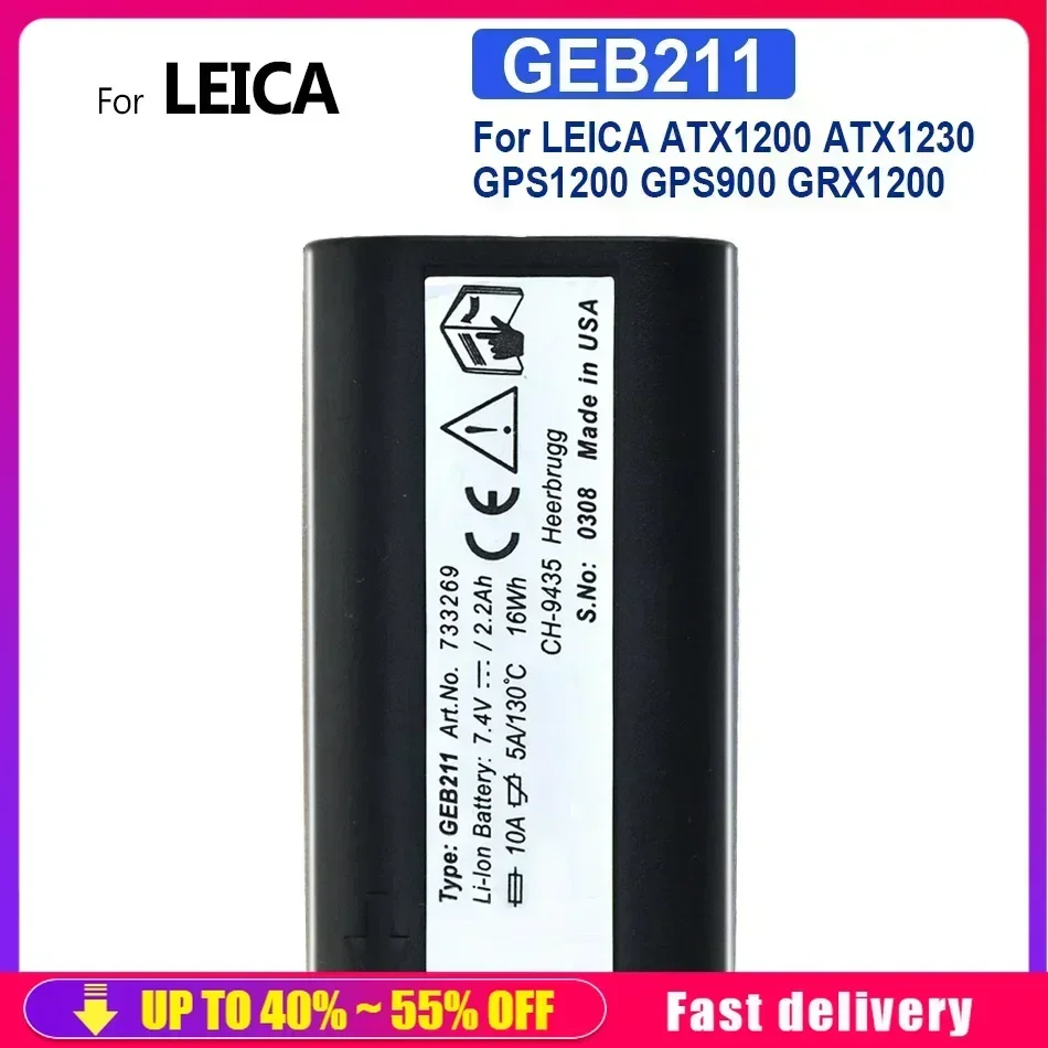 Battery GEB211 GEB212 For LEICA GEB211 ATX1200 ATX1230 GPS1200 GPS900 GRX1200 For LEICA GEB212 ATX1200 ATX1230 GPS1200 GPS900