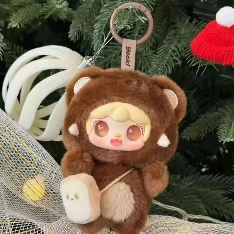 Hot Yooki V4 10cm Pendant Gen Bite Bear Series Vinyl Mini Blind Box Cute Decor Collection Figurka Kid Bestie Girl New Year Toys