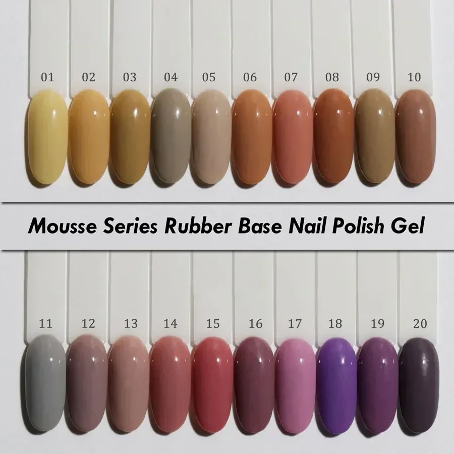 250g Mousse Series Color Rubber Base Nail Polish Gel Base Coat Self Leveling Construction Reinforcement Gel Nail Polish