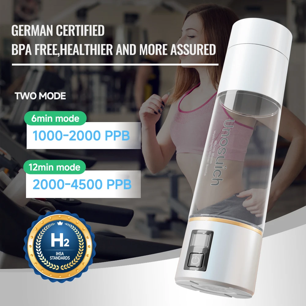 Unosuich SPE&PEM High concentration of Hydrogen Water Generator Micro Nano SPE PEM Tech H2 Gas Infused/Hydrogenate