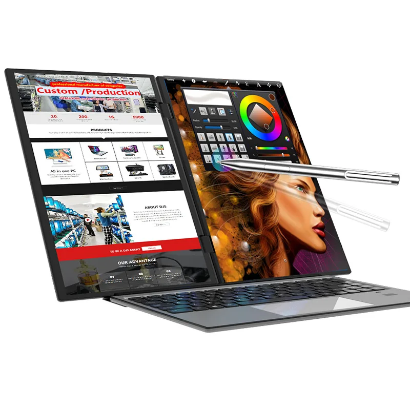 

14 + 14 inch Core 12th generation 360 ° flip tablet business office notebook flip screen