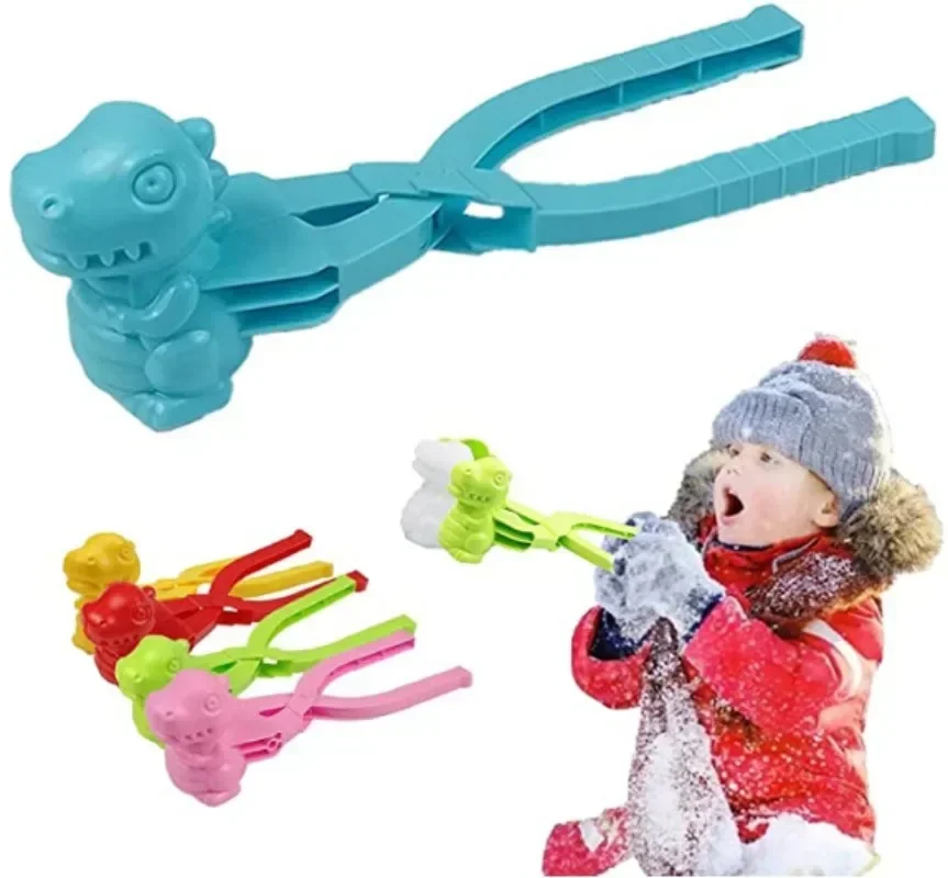 Eendvormige sneeuwballen Maker Clip Sneeuwballengevecht Outdoor Fun Sport Kinderen Speelgoed Buiten Plastic Winter Sneeuw Zand Schimmel Gereedschap