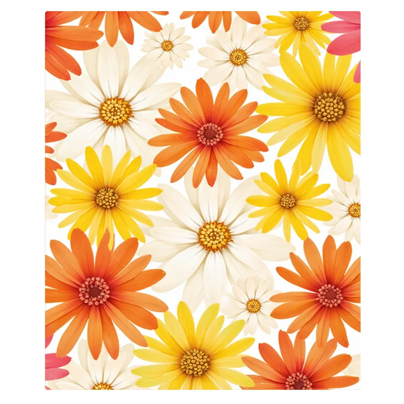 1 szt. Koc Flanelowy z Żywej Kwiatowej Wzorów, Dekoracyjny Koc do Przytulnego Salonu