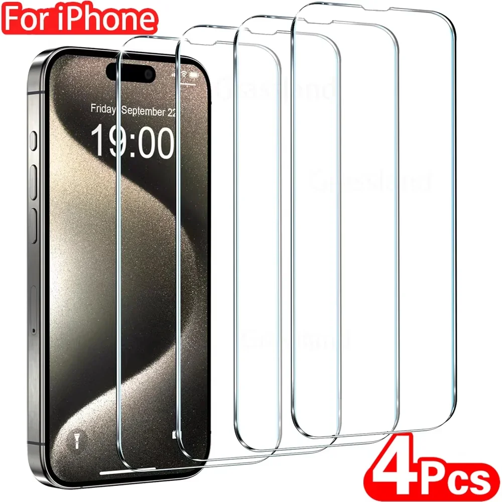 4Pcs Tempered Glass…