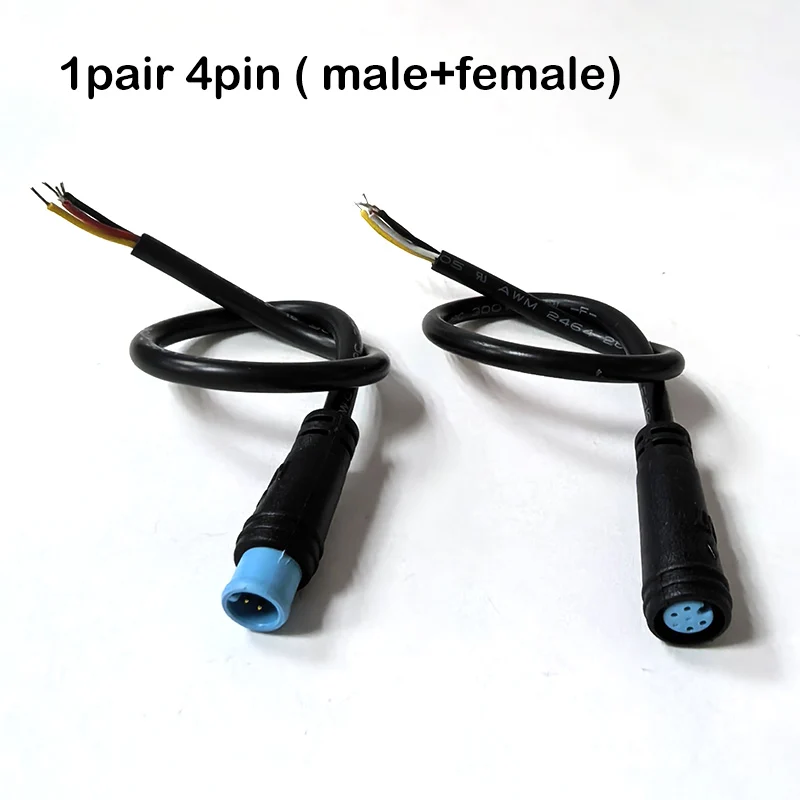 7mm M7 2 3 4 5 6 Pin-Kabelstecker, 1 Stecker auf 1 Buchse, wasserdichter Sensor-Stecker für E-Bike, Elektrofahrrad, 0,2m/1m