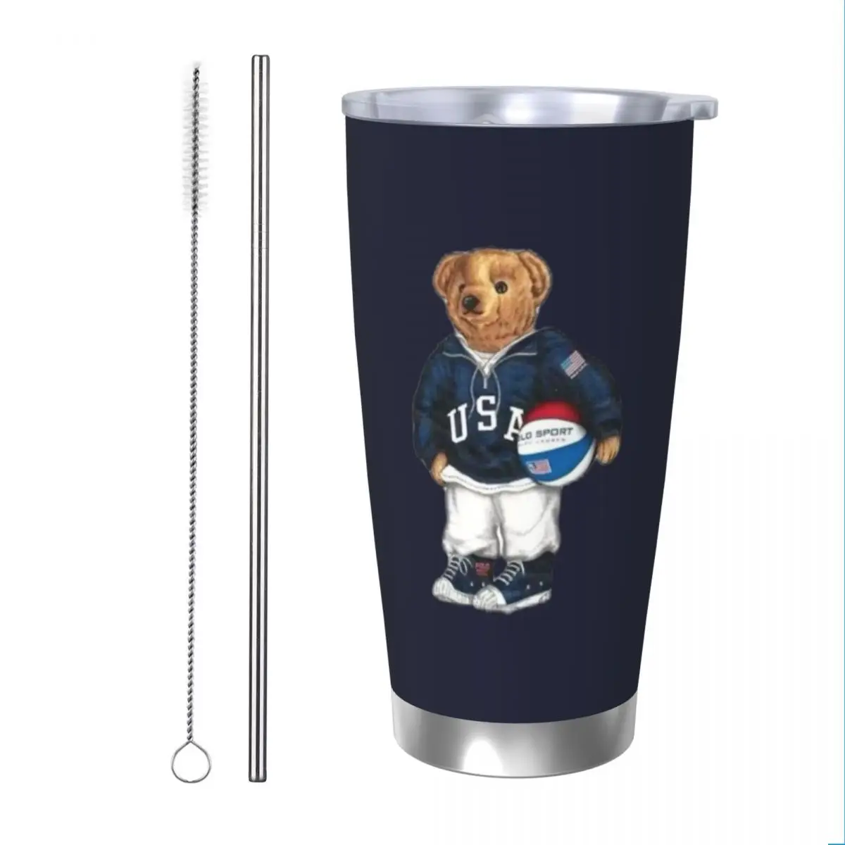 Ralph Bear 20oz Cup Large Capacity Car Mug Leak-proof Juice Coffee Cup Food Grade