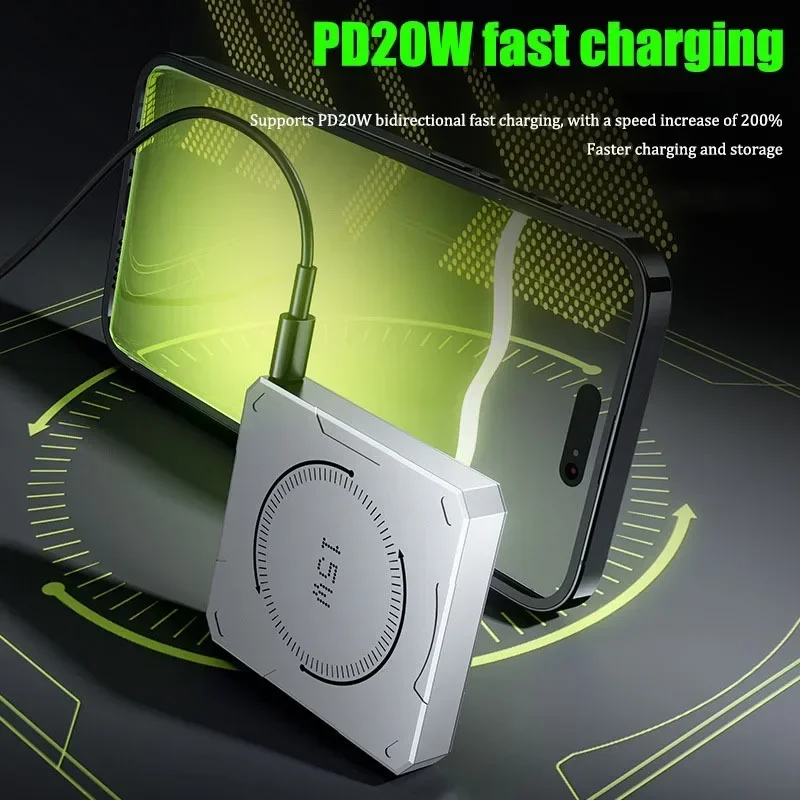 5000mah Portable 15W Wireless Fast Charging 10000mAh Magnetic Power Bank Supports Charger Multiple Devices At The Same Time