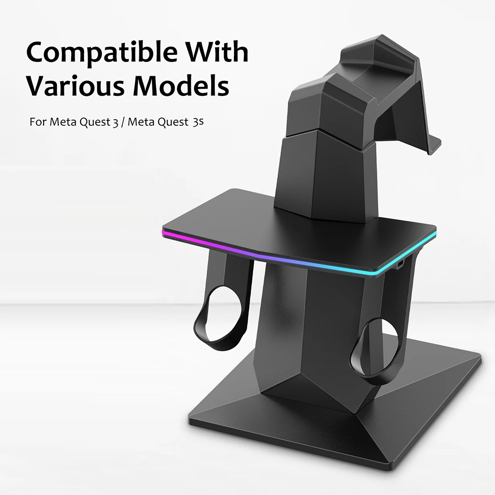 Charging Dock for Meta Quest 3S VR Headset Controller Fast Charging Station Stand Controller Mount for Meta Quest 3S Accessories