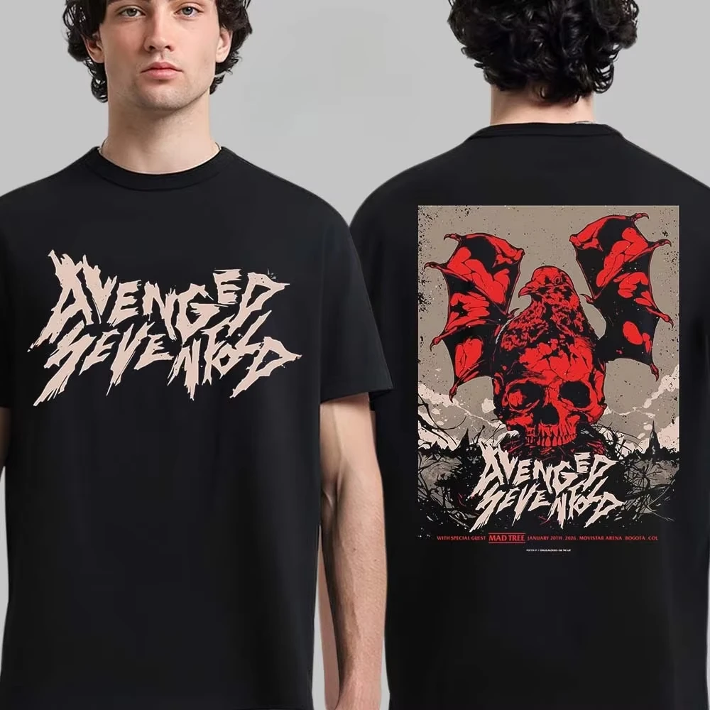 Avenged Sevenfold 2026 North American Tour Dates Graphic Tee Metalcore Streetwear Casual Unisex