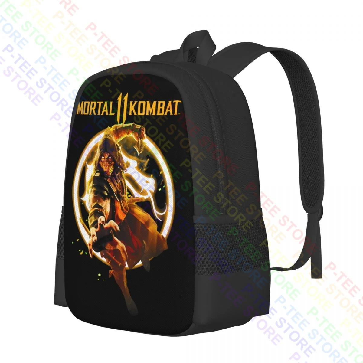 Mortal Kombat Xi Scorpion Flames P-1196Backpack Large Capacity Softback 3d Printing