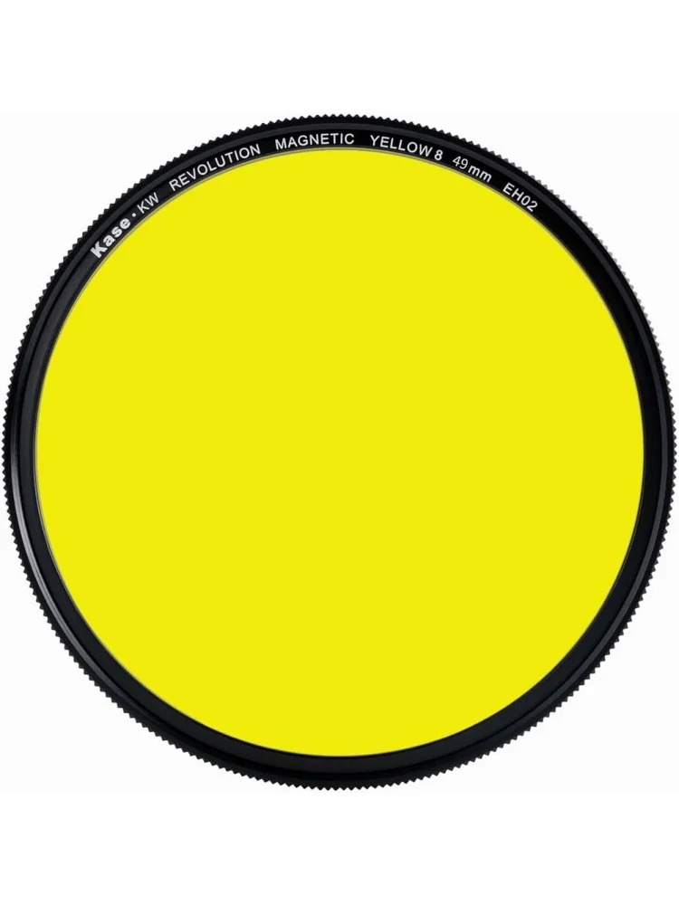 Kase Wolverine Revolution Yellow #8 Black & White Filter Magnetic Shockproof Tempered Optical Glass