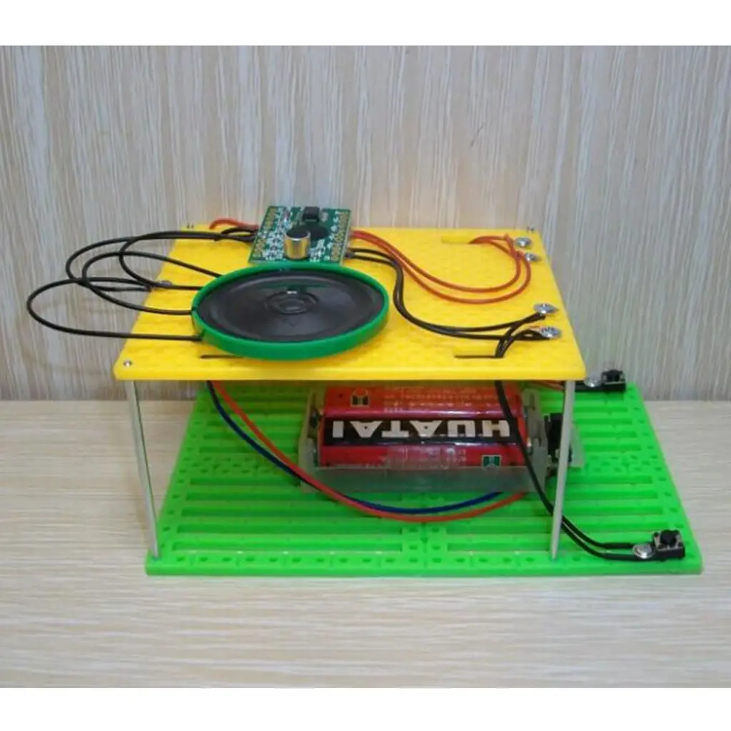 Electronic Kit for Children DIY Sound Recorder Science Toy Educational Engineering Circuit Learning for School and Home
