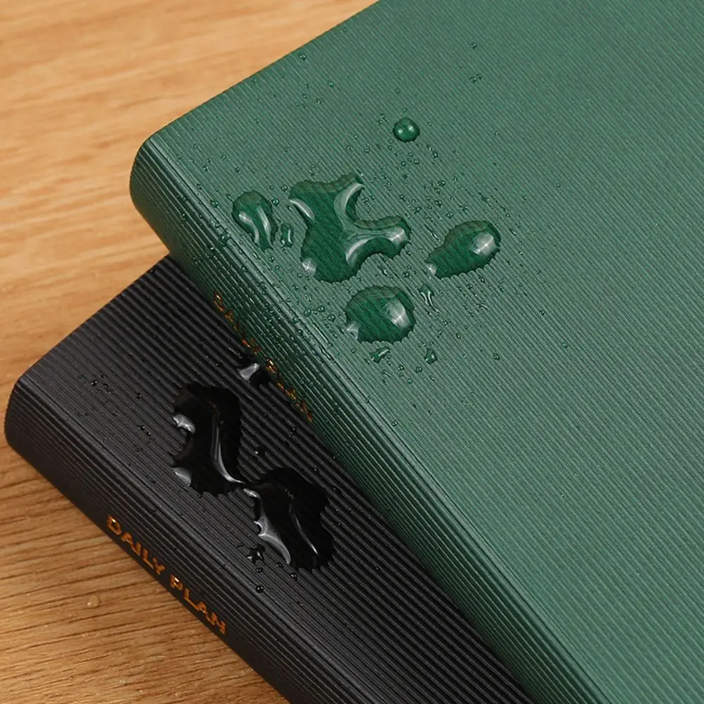 English 2026 Schedule Planner Notepad 12 Months Pu Leather B6 Schedule Book Portable Wear-resistant 365 Days Efficiency Notebook