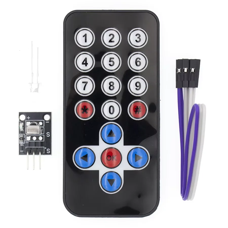 1-10KIT Infrared IR Wireless Remote Control Module Kits DIY Kit HX1838 For Arduino Raspberry Pi