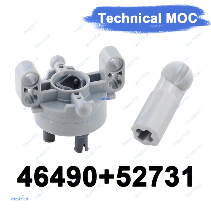 46490 52731 Wheel Hub CV Joint Cardan Ball Technical Steering Suspension for Legoeds MOC Drive Axle Building Blocks Accessories