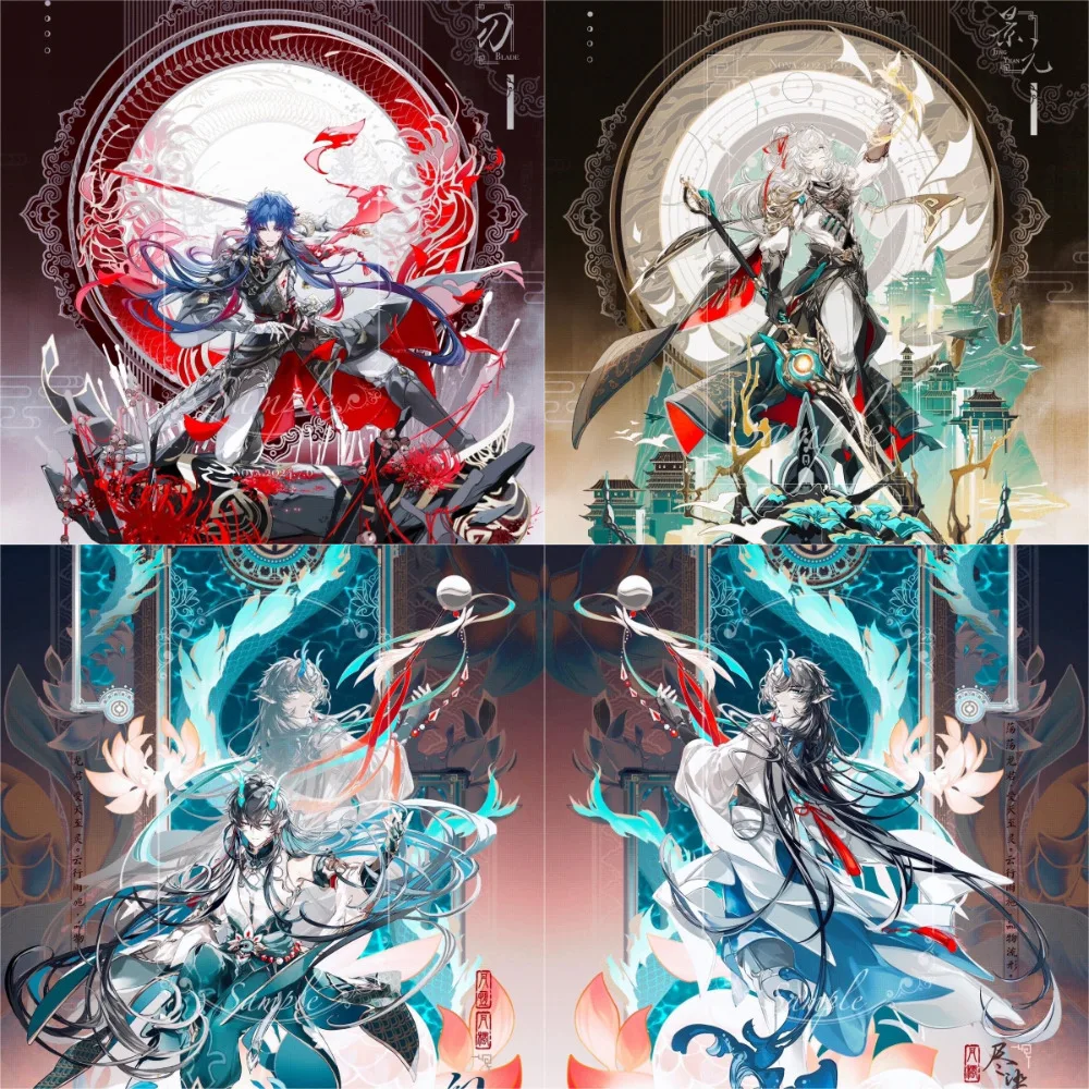 Honkai: Star Rail Acrylic Plaque Standee Figure Blade Jing Yuan Dan Heng·Imbibitor Lunae Cosplay Stand Model Plate Collectibles