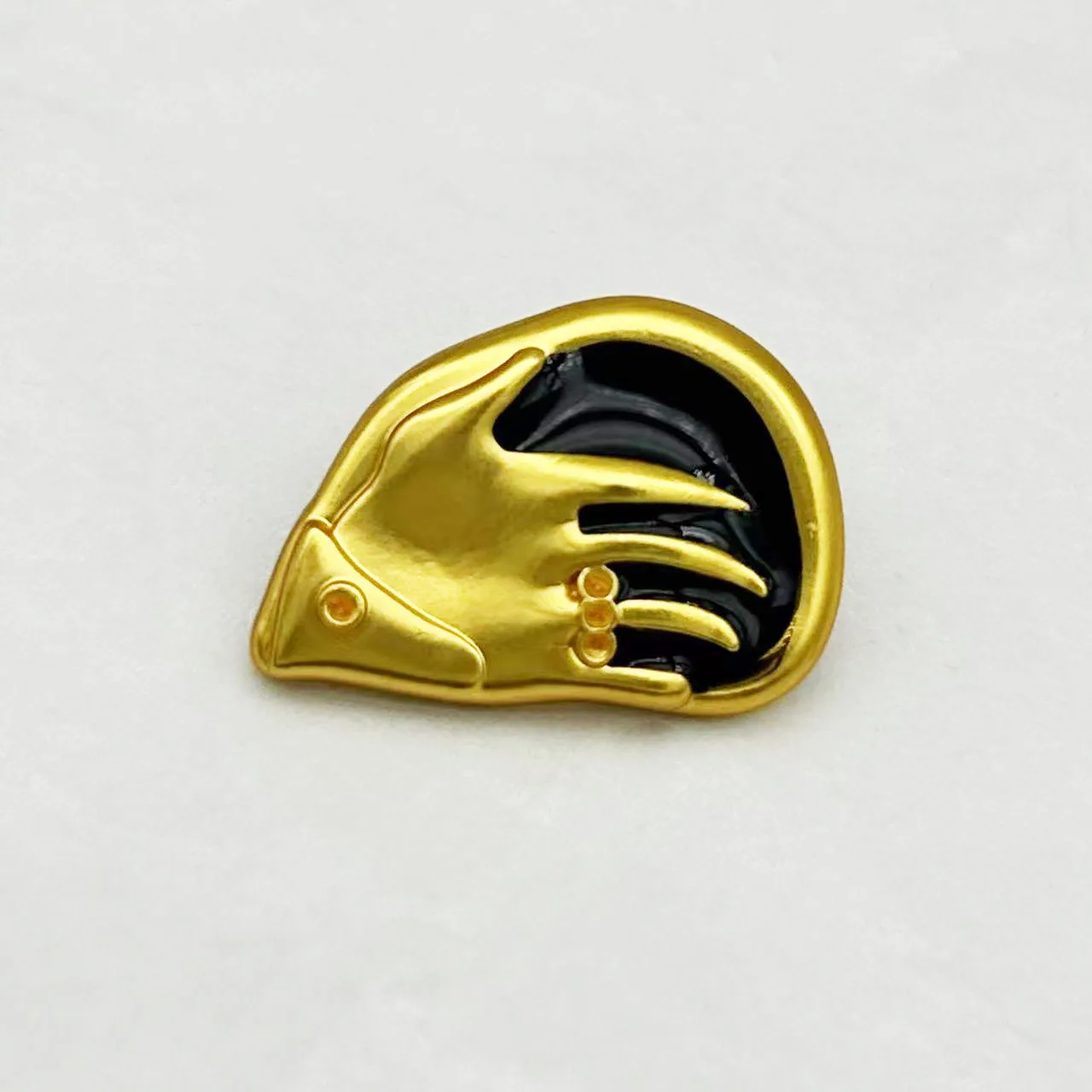 10PCS New Niche Collection: Palm-Patterned Metal-Decorated Button-Front Knitwear Sweater, Knit Shirt, Cardigan Button Accessorie