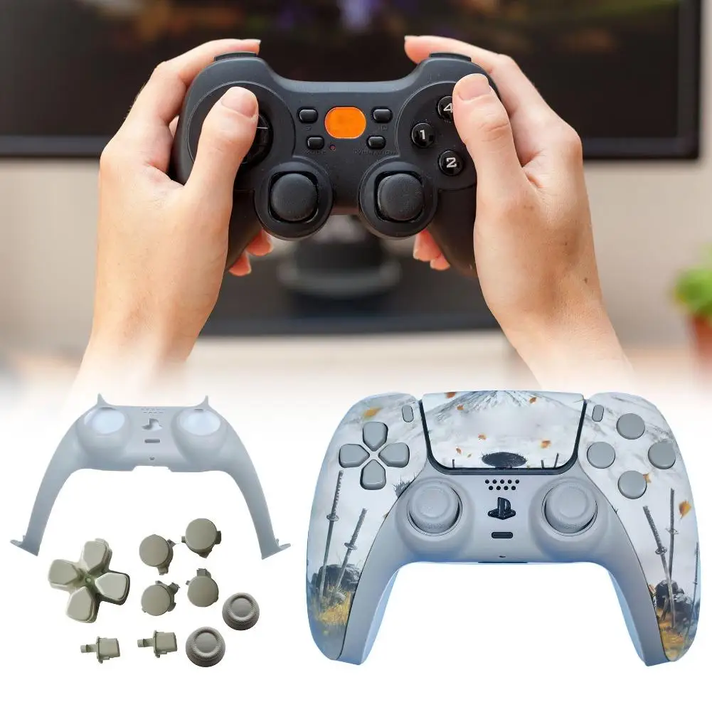 

Защитный чехол для геймпада PS5, сменный чехол для геймпада, передние и задние пластины, чехол для ручки, аксессуары