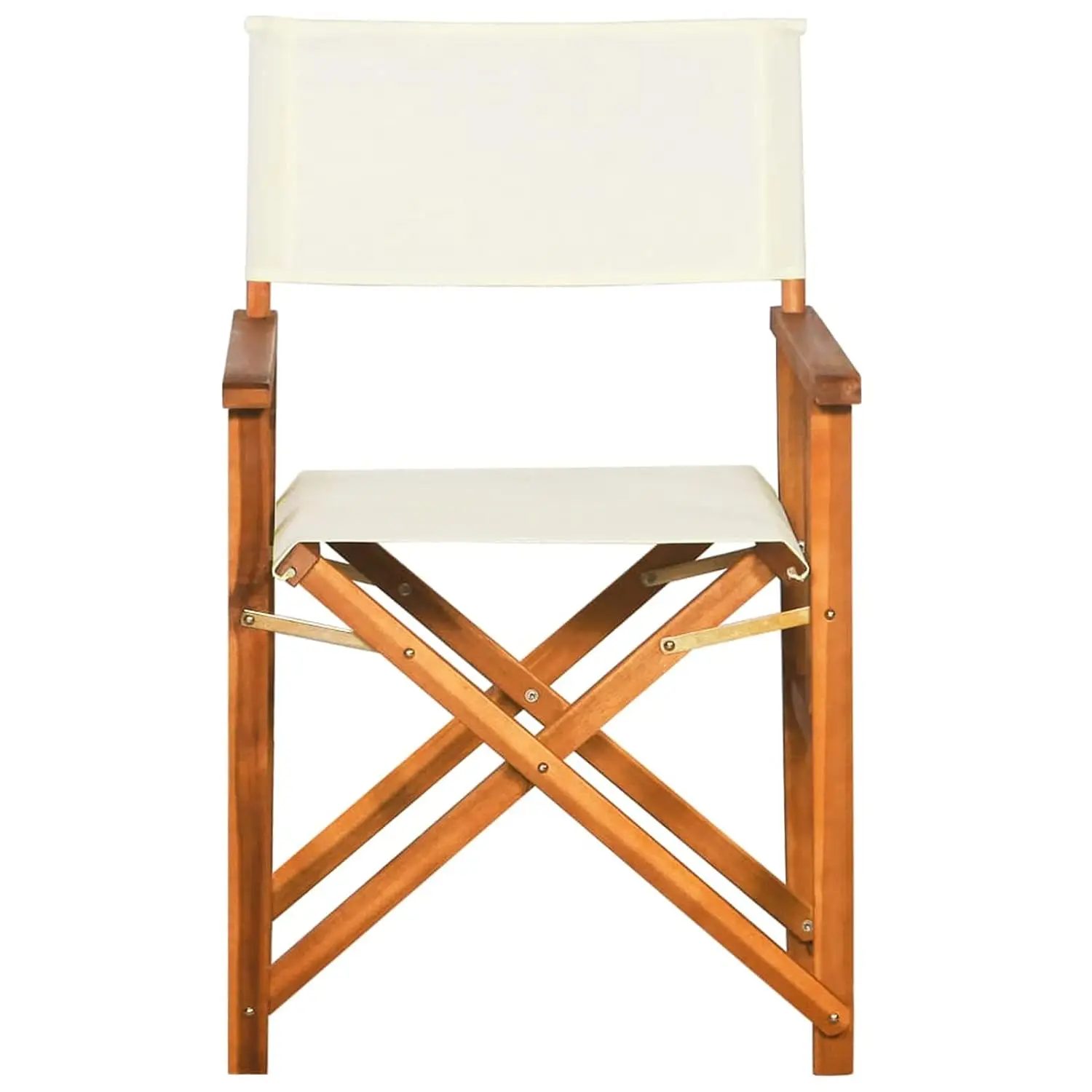 Foldable Acacia Wood Director Chair with Adjustable Height & Ergonomic Back Support for Camping Beach Garden Patio, Customized