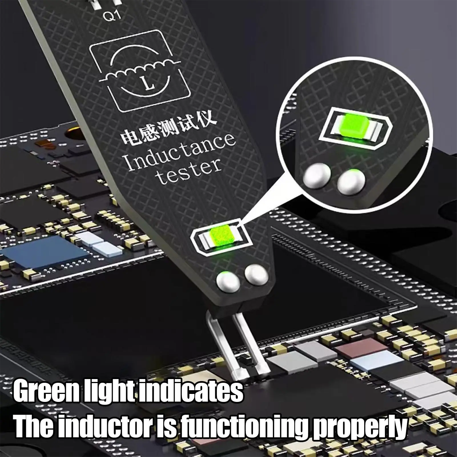 

Тестер катушек материнской платы, индукторный детектор, инструмент для ремонта ПК, электромагнитная индукция, быстрая проверка неисправностей, индуктивность